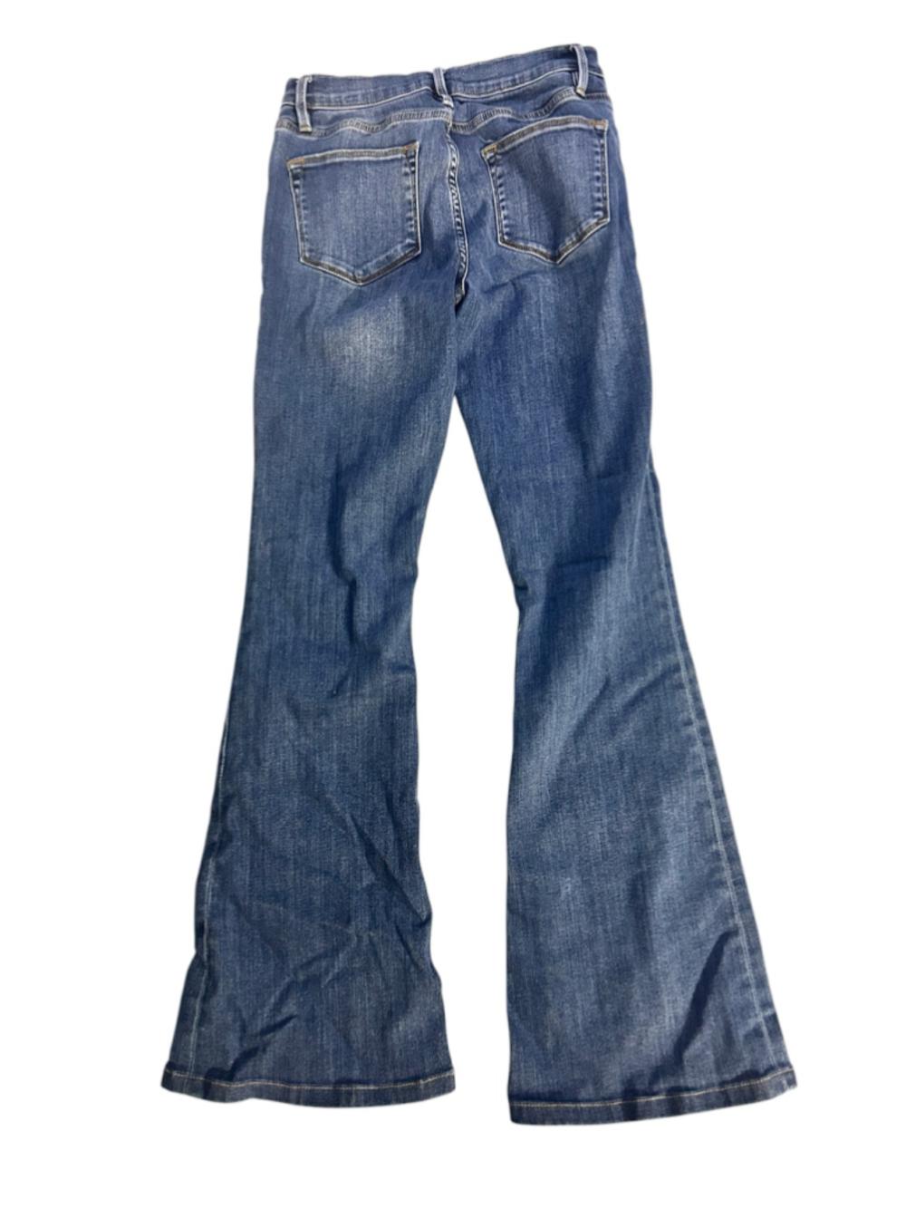 Women's FRAME Le High Flare Jeans, Blue, Size 28 - Picture 3 of 8